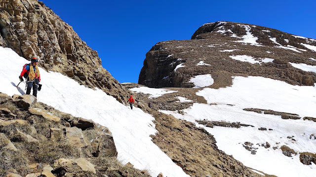 Corredor Maribel D+ 350m, Peña Telera.
