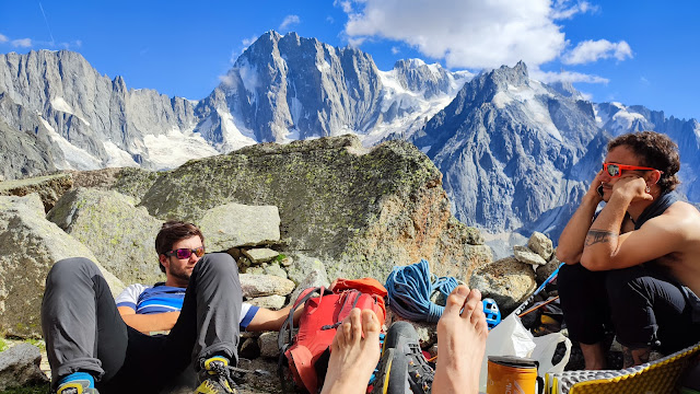 Aiguille du Moine, arista Sur.