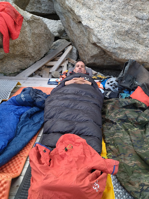 Aiguille du Moine, arista Sur.