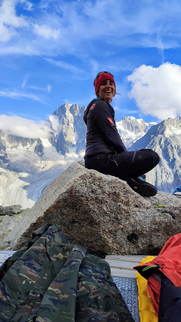 Aiguille du Moine, arista Sur.
