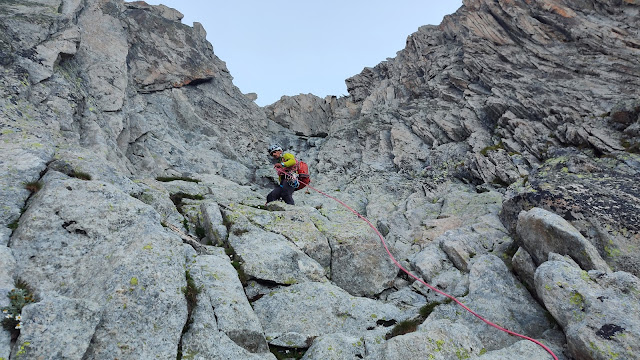 Aiguille du Moine, arista Sur.