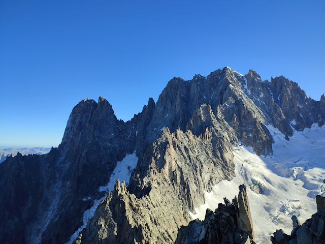 Aiguille du Moine, arista Sur.