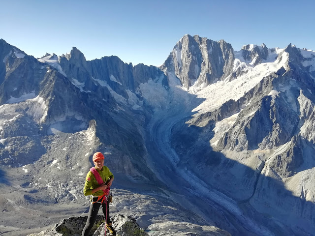 Aiguille du Moine, arista Sur.