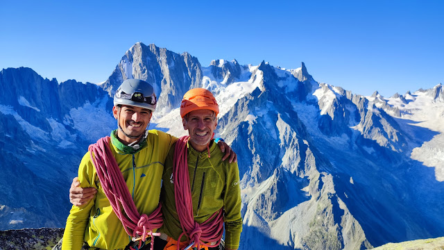 Aiguille du Moine, arista Sur.