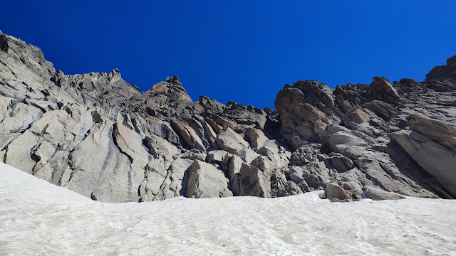 Aiguille du Moine, arista Sur.