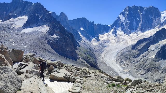 Aiguille du Moine, arista Sur.