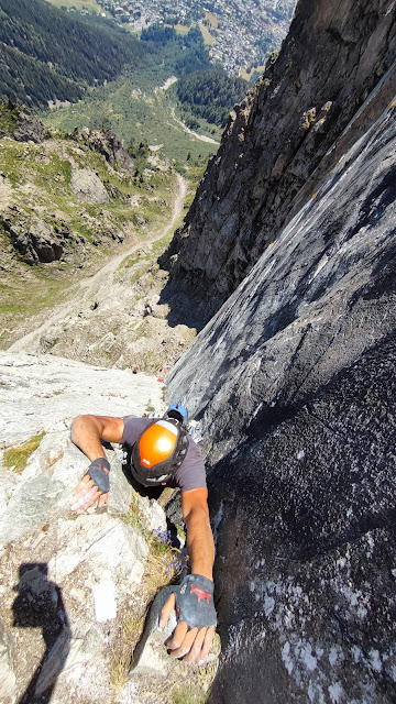Ex-libris 200m 6b, Brevent.Chamonix