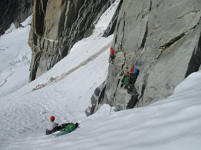 Vía Contamine Punta Lachenal, MD+ 250m