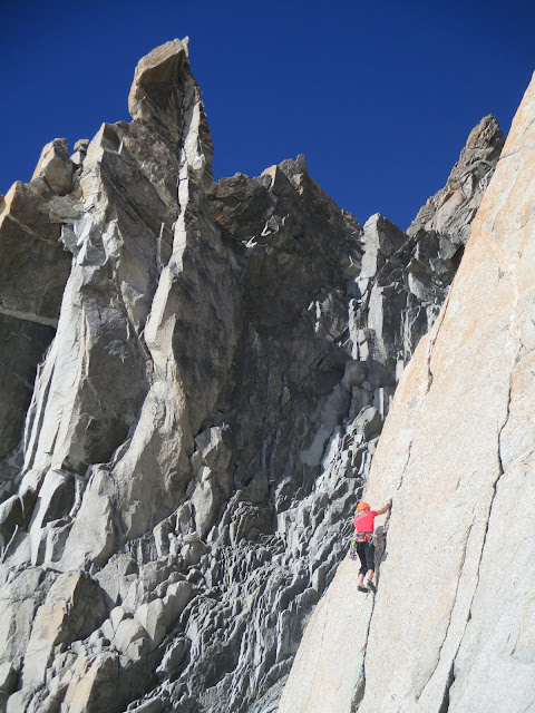 Vía Contamine Punta Lachenal, MD+ 250m
