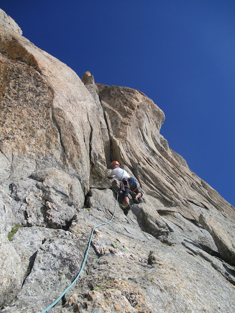Vía Contamine Punta Lachenal, MD+ 250m