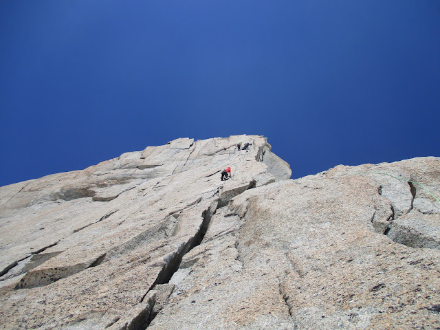 Vía Contamine Punta Lachenal, MD+ 250m