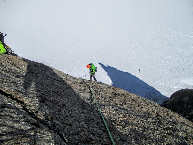 Vía Contamine Punta Lachenal, MD+ 250m