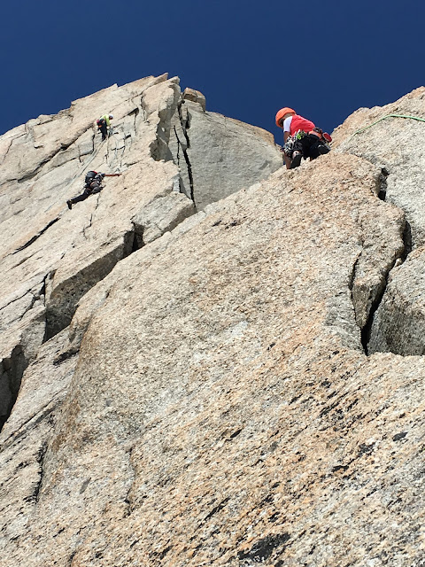 Vía Contamine Punta Lachenal, MD+ 250m