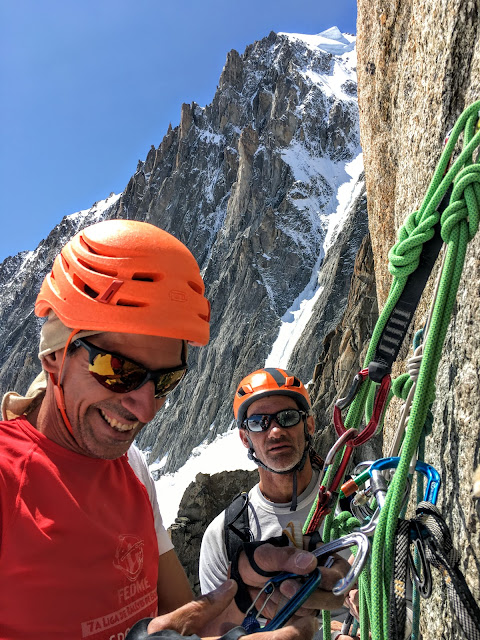 Vía Contamine Punta Lachenal, MD+ 250m
