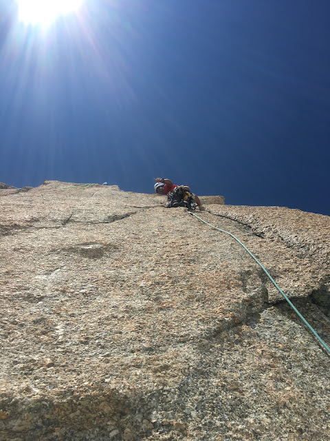 Vía Contamine Punta Lachenal, MD+ 250m