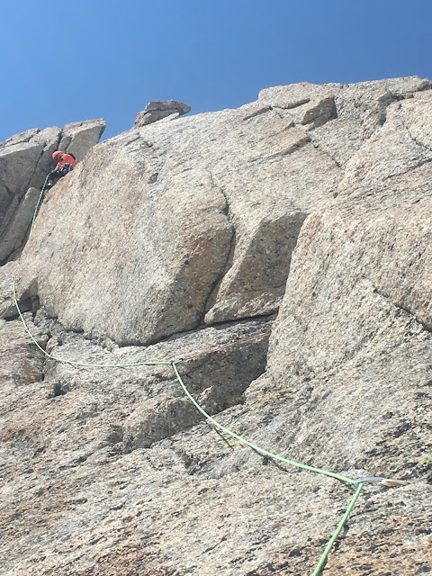Vía Contamine Punta Lachenal, MD+ 250m