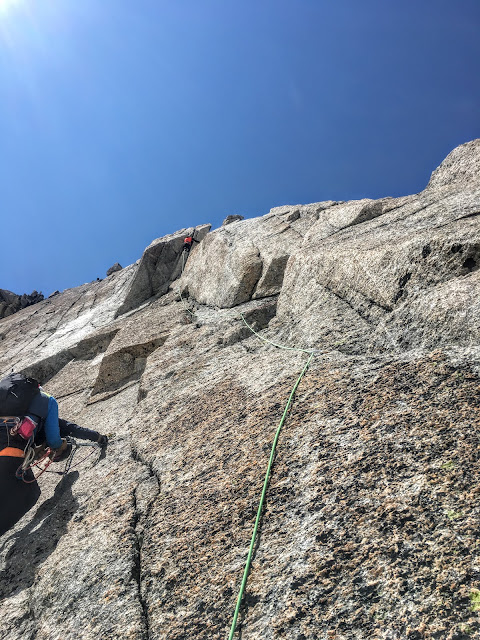 Vía Contamine Punta Lachenal, MD+ 250m