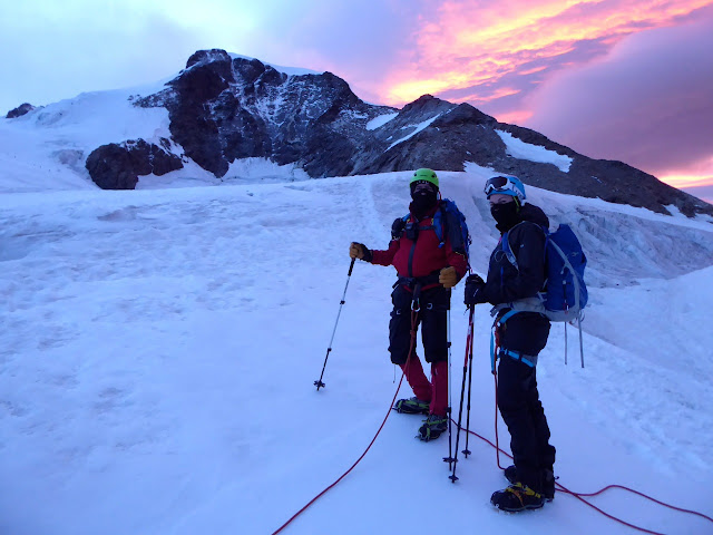 Guiada al Monte Rosa, punta Margarita 4.559m.