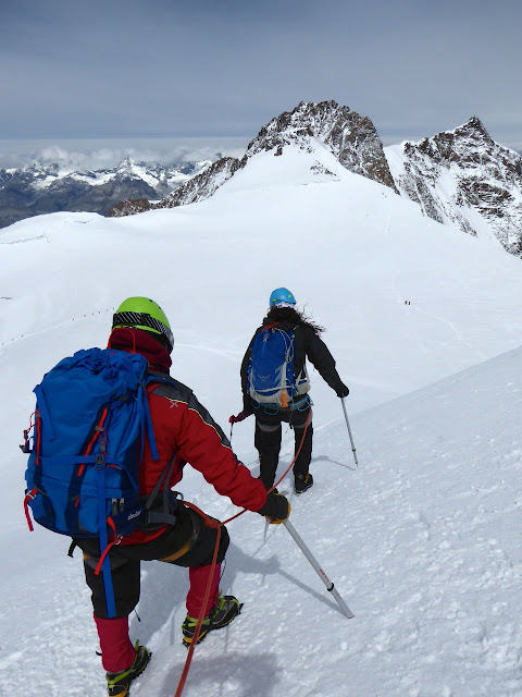 Guiada al Monte Rosa, punta Margarita 4.559m.
