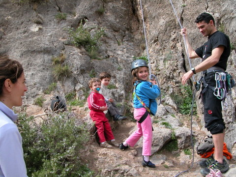 Escalada familiar en Morata