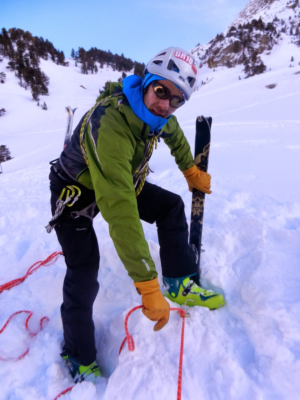 Cursando el TD2 de Alta Montaña en Benasque