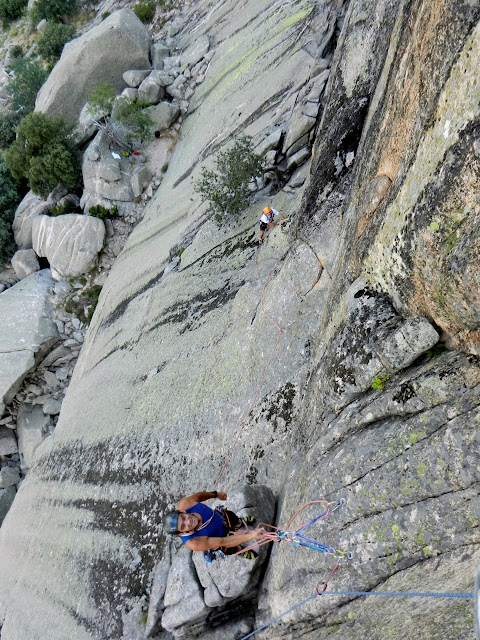Oeste del Pájaro, Pedriza. 20 años escalando juntos