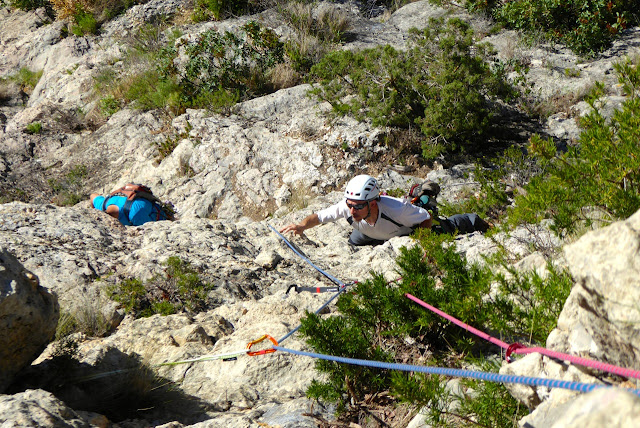 Vía Asterix 150m (6a/V+ obl.) Olvena.
