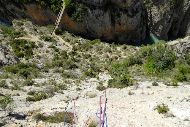 Vía Asterix 150m (6a/V+ obl.) Olvena.