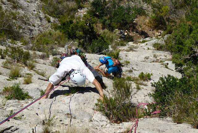 Vía Asterix 150m (6a/V+ obl.) Olvena.