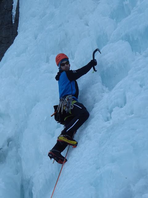 Cascada de hielo Patri, Cogne, Alpes Italianos