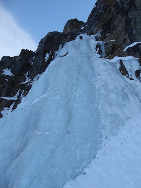 Cascada de hielo Patri, Cogne, Alpes Italianos