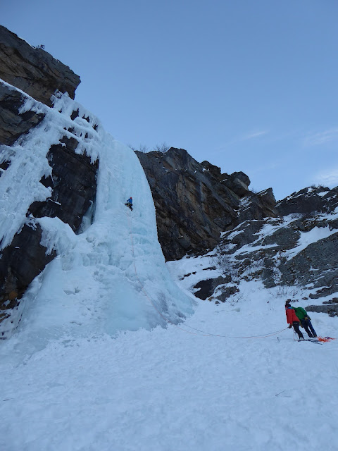 Cascada de hielo Patri, Cogne, Alpes Italianos