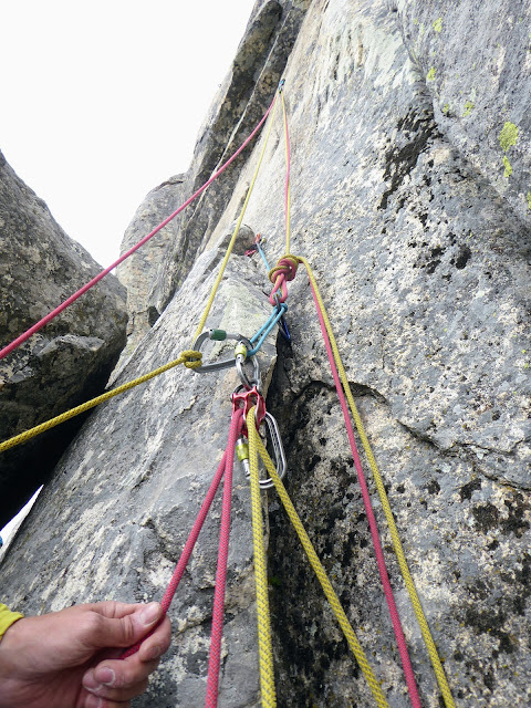 Curso escalada clásica en la Cabrera, Madrid.