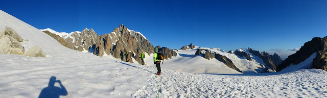 Vía Contamine Punta Lachenal, MD+ 250m