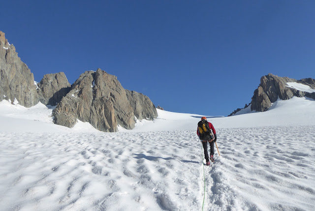Vía Contamine Punta Lachenal, MD+ 250m