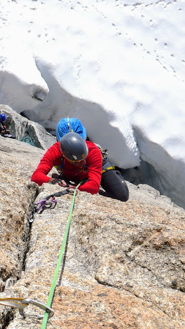 Vía Contamine Punta Lachenal, MD+ 250m