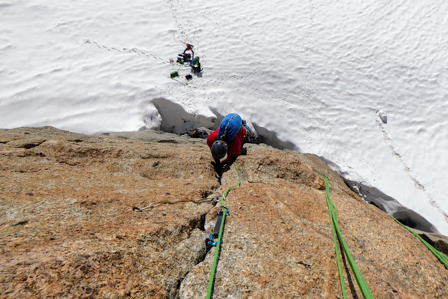 Vía Contamine Punta Lachenal, MD+ 250m