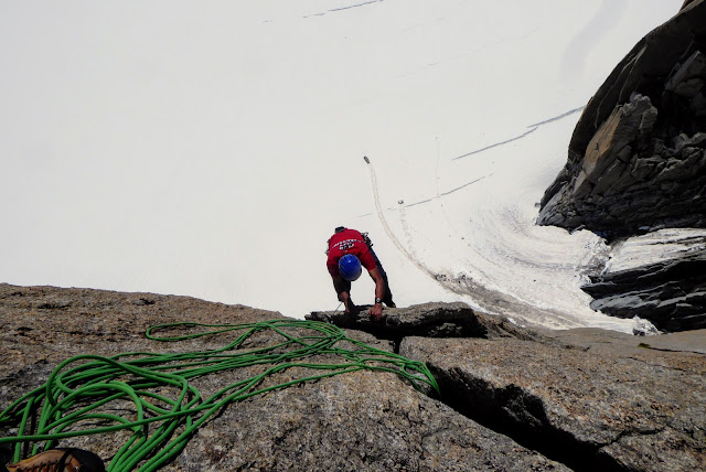 Vía Contamine Punta Lachenal, MD+ 250m