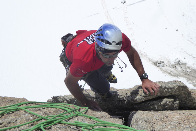 Vía Contamine Punta Lachenal, MD+ 250m