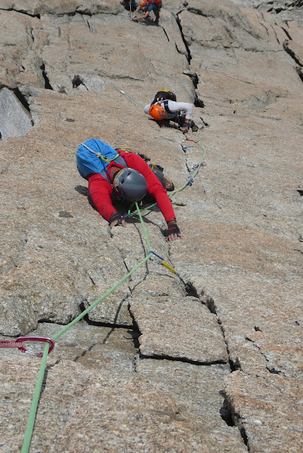 Vía Contamine Punta Lachenal, MD+ 250m