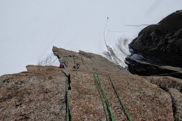 Vía Contamine Punta Lachenal, MD+ 250m