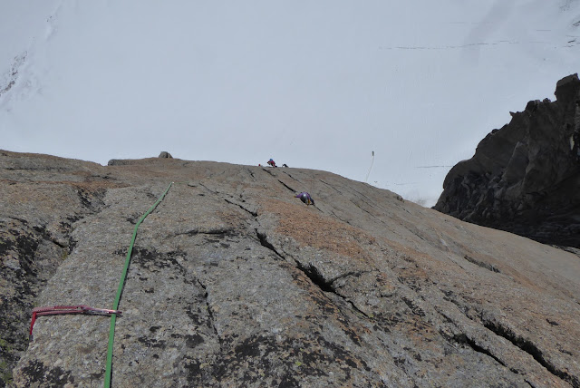 Vía Contamine Punta Lachenal, MD+ 250m