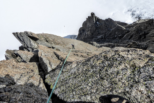 Vía Contamine Punta Lachenal, MD+ 250m