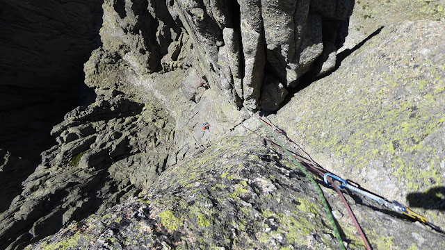 Sur del Torreón, Galayos. 130m V+