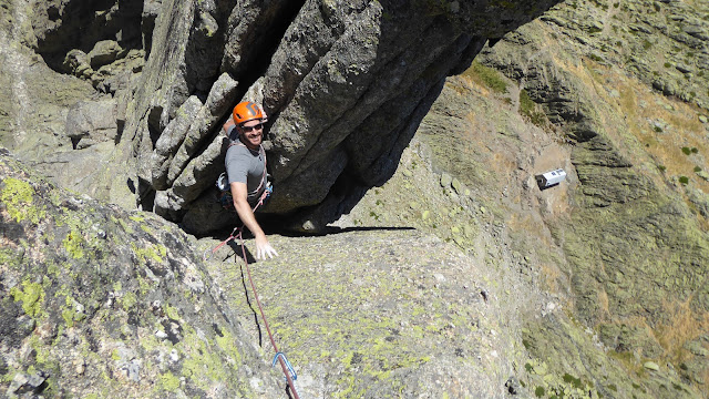 Sur del Torreón, Galayos. 130m V+