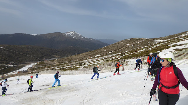 SKIMO nocturno en Guadarrama, Valdesquí.