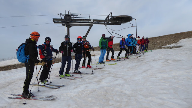 SKIMO nocturno en Guadarrama, Valdesquí.