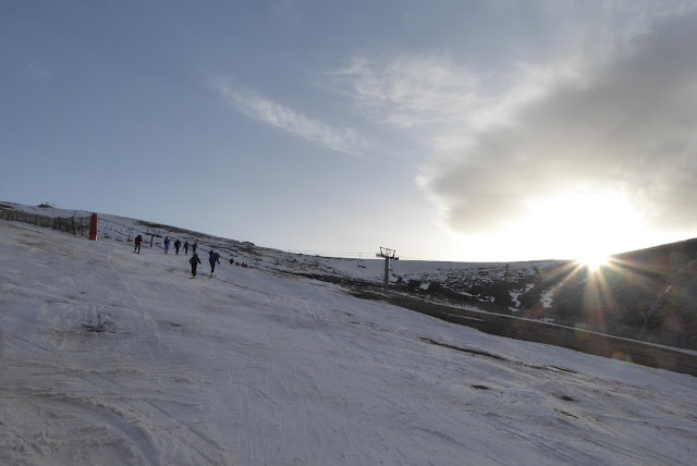 SKIMO nocturno en Guadarrama, Valdesquí.