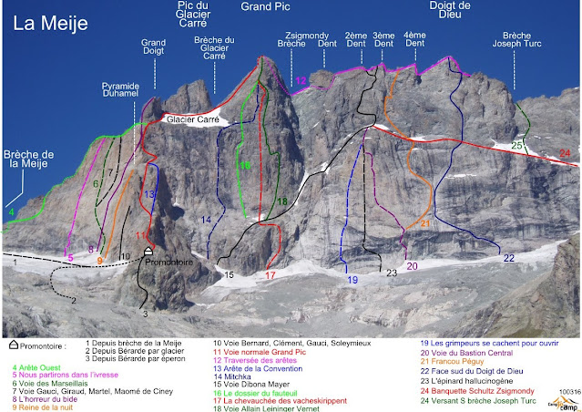 Arista del Promontoire, La Meije 3.983m
