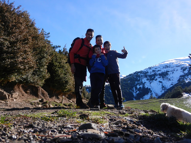 Cotefablo al collado de Pelopín, paseo por la nieve